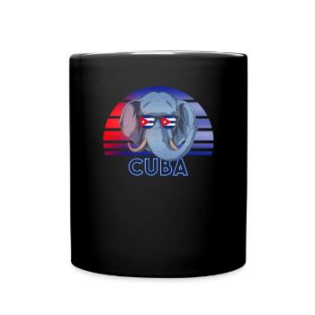 Kuba - Tasse einfarbig - Schwarz - Vorne