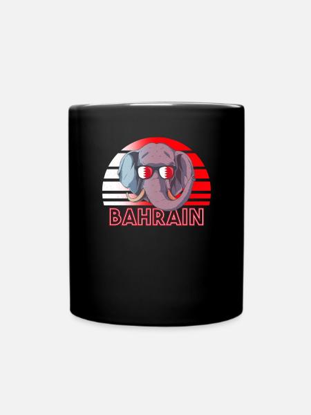 Bahrain - Tasse einfarbig - Schwarz