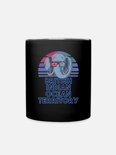 British Indian Ocean Territory - Full Colour Mug - black