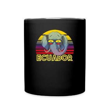 Ecuador - Tasse einfarbig - Schwarz - Vorne