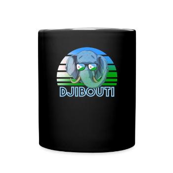 Dschibuti - Tasse einfarbig - Schwarz - Vorne