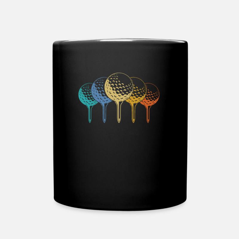 Golf Golfer Golfen - Tasse einfarbig - Schwarz