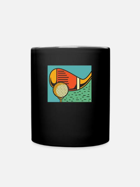 Golf Golfer Golfen - Tasse einfarbig - Schwarz