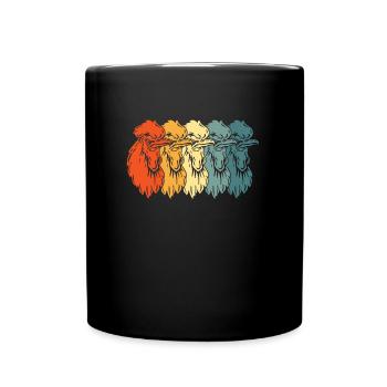 Chicken Hen - Full Colour Mug - black - Front