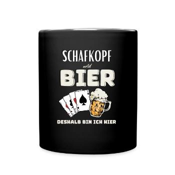 Sheep's head and beer - Full Colour Mug - black - Front
