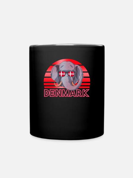 Dänemark - Tasse einfarbig - Schwarz