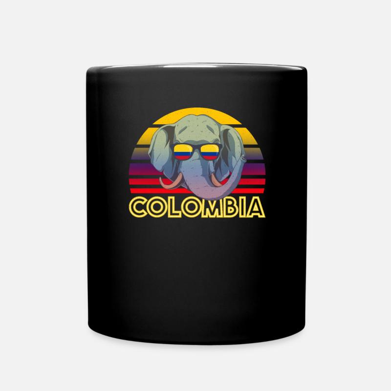 Kolumbien - Tasse einfarbig - Schwarz