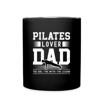 Pilates L’amant Papa L’idole Le mythe Coach de Pilates - Mug uni - noir - Devant
