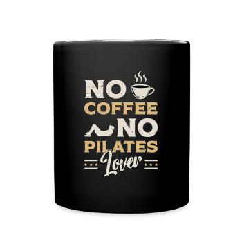 Amateur de Pilates Pas de café Pas de méditation Amateur de café - Mug uni - noir - Devant