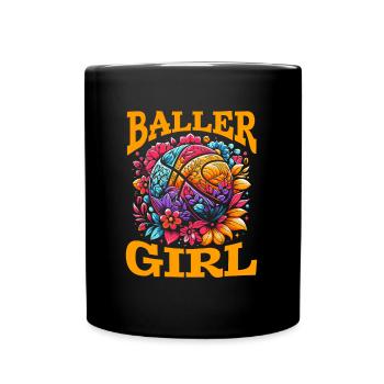 Basketball Girl Baller Girl - Full Colour Mug - black - Front