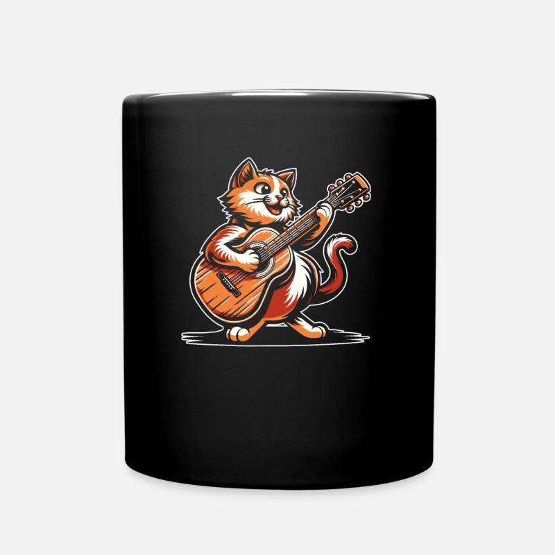Guitare acoustique - Mug uni - noir