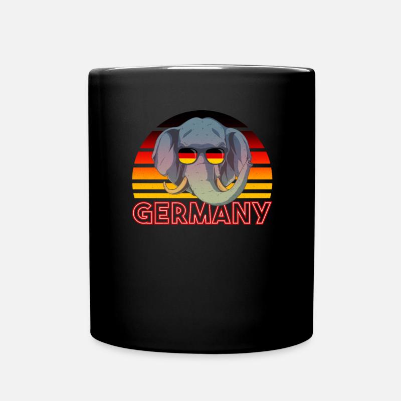 Deutschland - Tasse einfarbig - Schwarz