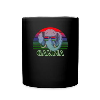 Gambie - Mug uni - noir - Devant