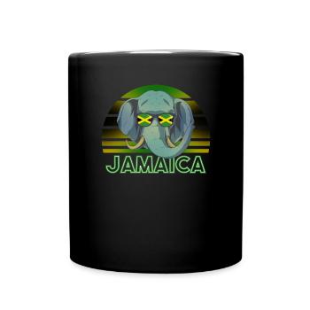 Jamaika - Tasse einfarbig - Schwarz - Vorne