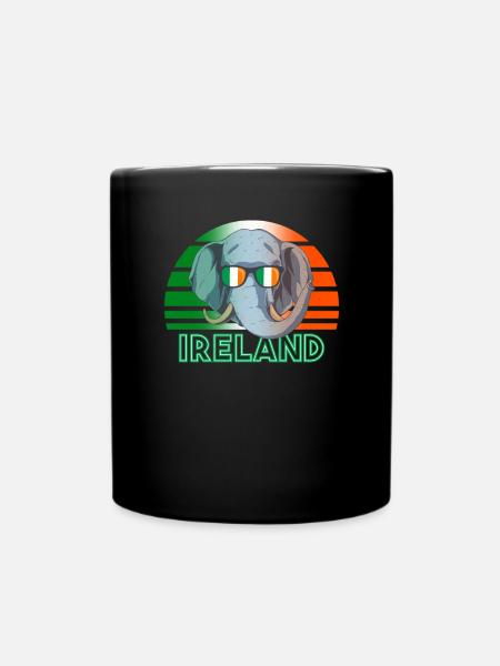 Irland - Tasse einfarbig - Schwarz