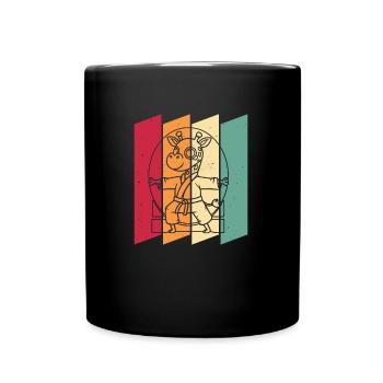 Karate - Tasse einfarbig - Schwarz - Vorne