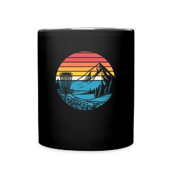 Frisbee Golf Disc Golf - Tasse einfarbig - Schwarz - Vorne