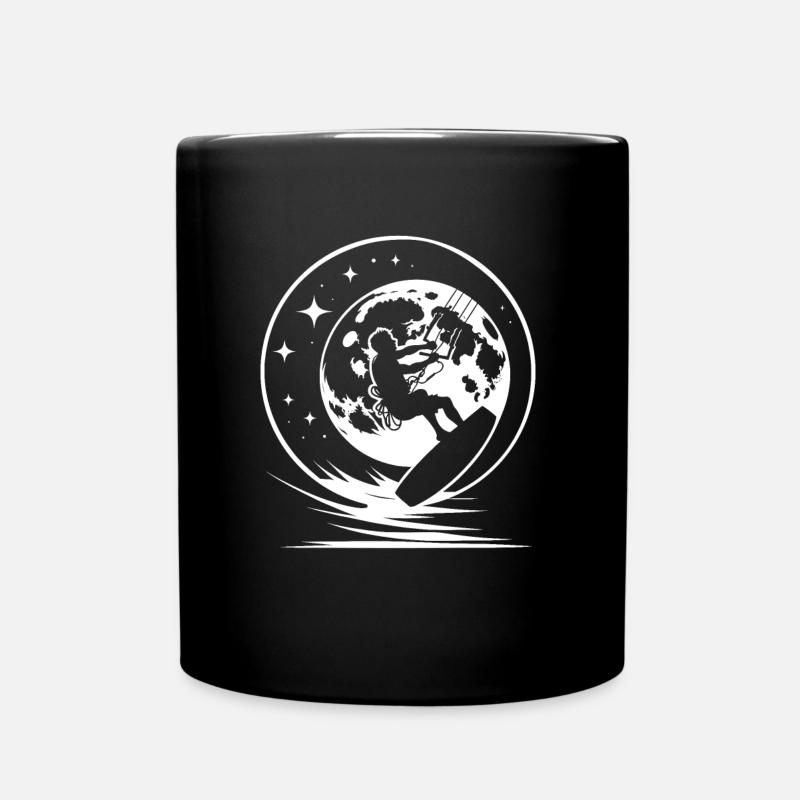 Kitesurfer Kitesurfen Kiten Kitesurfing - Tasse einfarbig - Schwarz