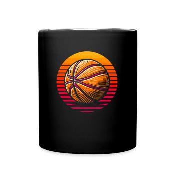 Joueur de basket-ball - Mug uni - noir - Devant