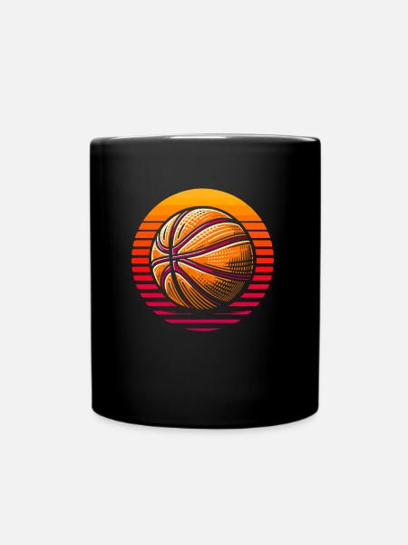 Basketball Basketballer - Tasse einfarbig - Schwarz