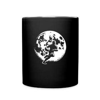 Rugby Mond - Tasse einfarbig - Schwarz - Vorne