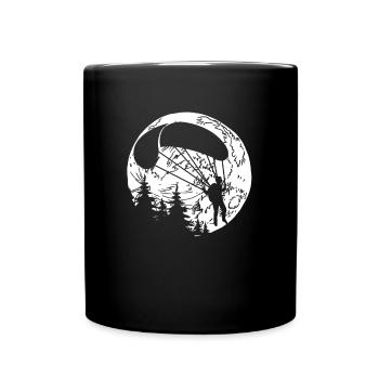 Paragliding Paragliding Moon - Full Colour Mug - black - Front