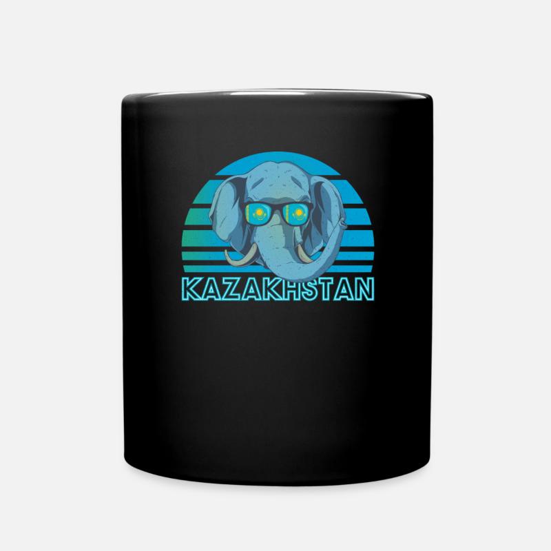 Kasachstan - Tasse einfarbig - Schwarz