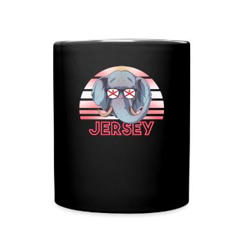 Jersey - Tasse einfarbig - Schwarz - Vorne