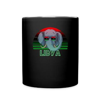 Libyen - Tasse einfarbig - Schwarz - Vorne