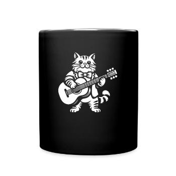 Acoustic Guitar - Full Colour Mug - black - Front