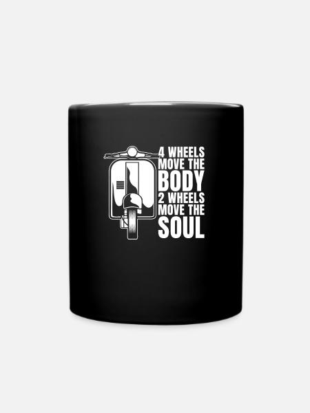 Motorroller - Tasse einfarbig - Schwarz