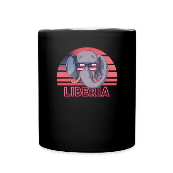 Libéria - Mug uni - noir - Devant