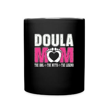Doula Maman L’Idole Le Mythe La Légende Sage-femme - Mug uni - noir - Devant