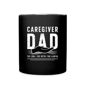Soignant Papa L’idole Le mythe Famille Gardien - Mug uni - noir - Devant
