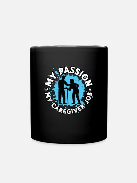 Proche aidant Ma passion Mon travail d’aidant Proche aidant - Mug uni - noir