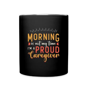 La matinée des aidants n’est pas mon heure Équipe des aidants - Mug uni - noir - Devant