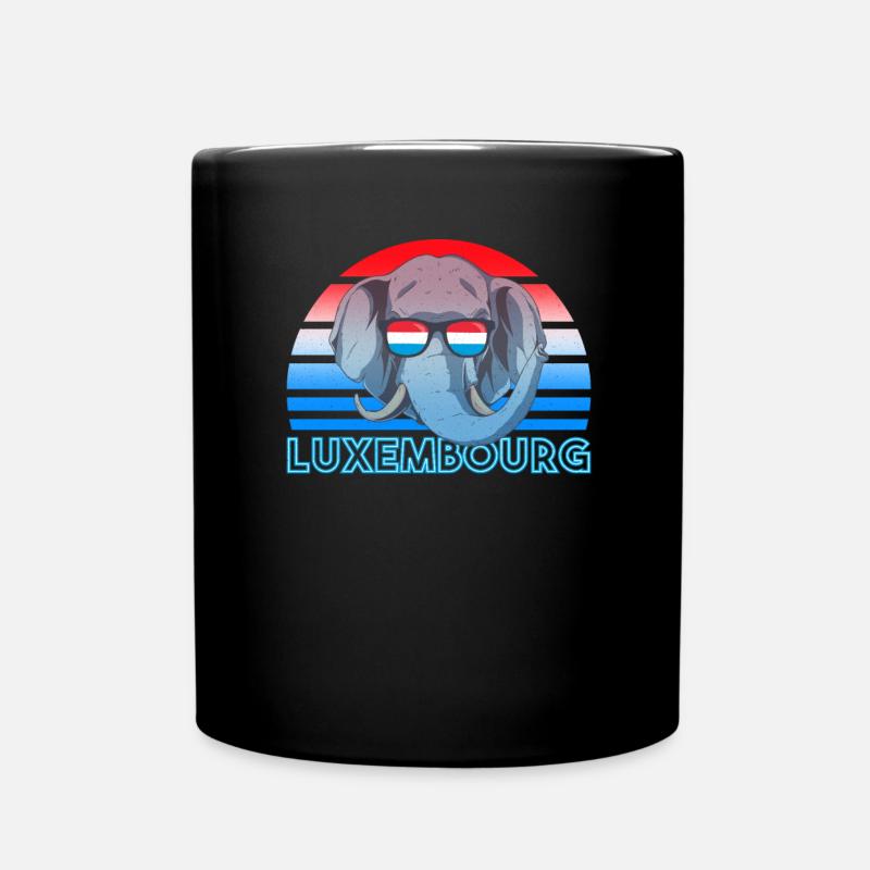 Luxembourg - Mug uni - noir