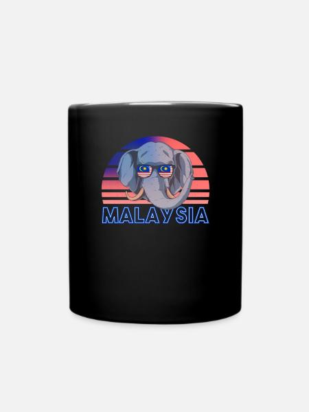 Malaysia - Tasse einfarbig - Schwarz