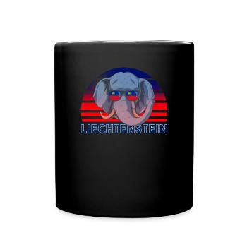 Liechtenstein - Tasse einfarbig - Schwarz - Vorne
