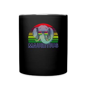 Mauritius - Tasse einfarbig - Schwarz - Vorne