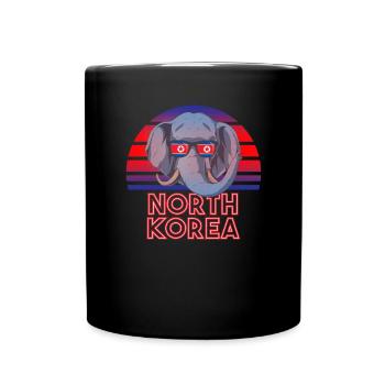 North Korea - Full Colour Mug - black - Front