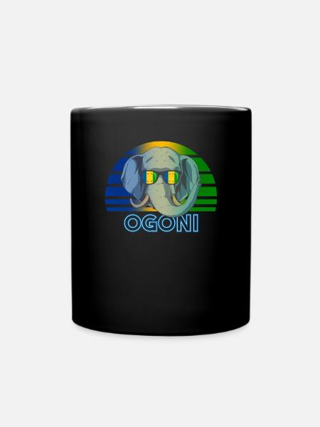 Ogoni - Tasse einfarbig - Schwarz