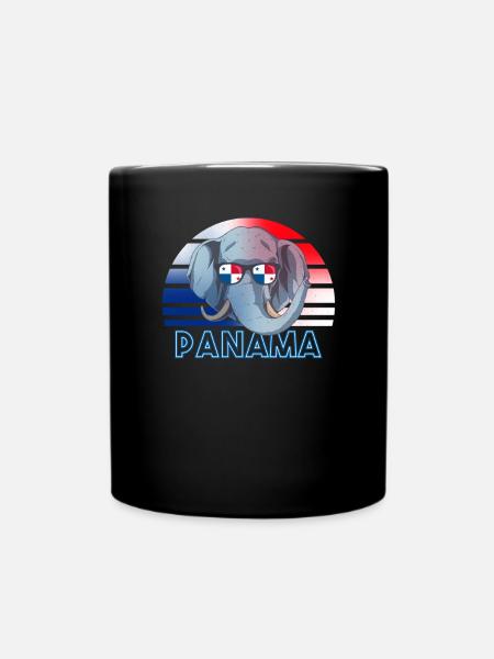 Panama - Tasse einfarbig - Schwarz