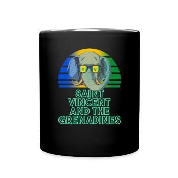 Saint Vincent and the Grenadines - Full Colour Mug - black - Front