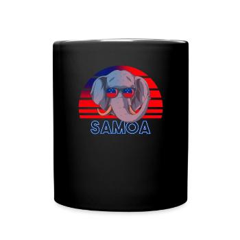 Samoa - Tasse einfarbig - Schwarz - Vorne