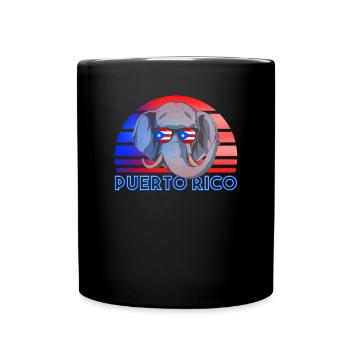 Puerto Rico - Tasse einfarbig - Schwarz - Vorne