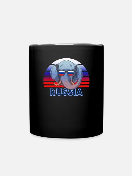 Russland - Tasse einfarbig - Schwarz