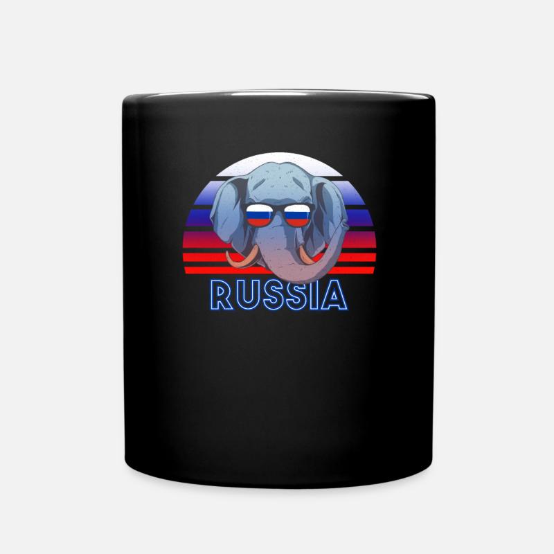 Russland - Tasse einfarbig - Schwarz