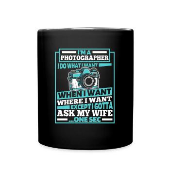 Photographe Appareil photo de photographie - Mug uni - noir - Devant