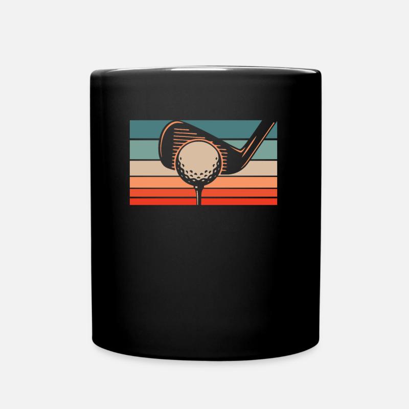 Golf Golfer Golfen - Tasse einfarbig - Schwarz